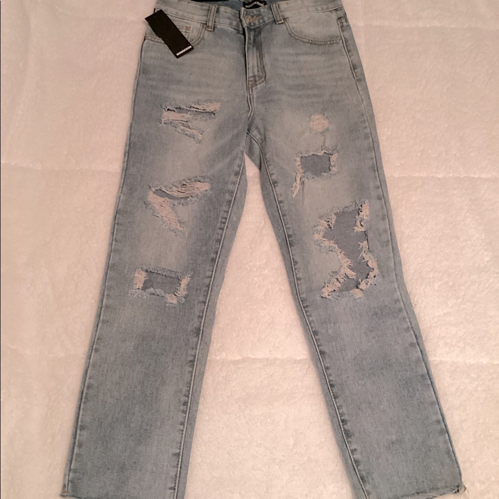 Ripped Mom Jeans from Nasty Gal NEW